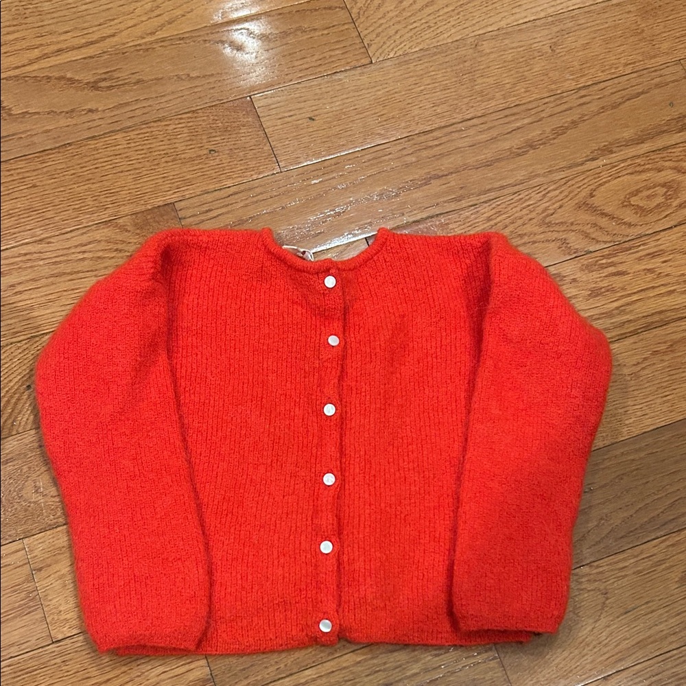 SÉZANE Kids Red Button-Up Cardigan